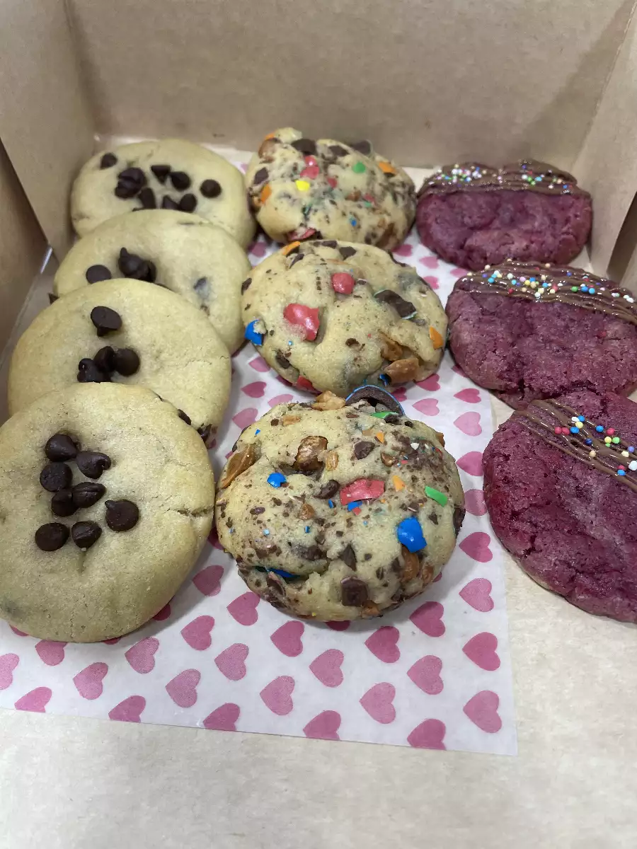 Box de minis cookies x10