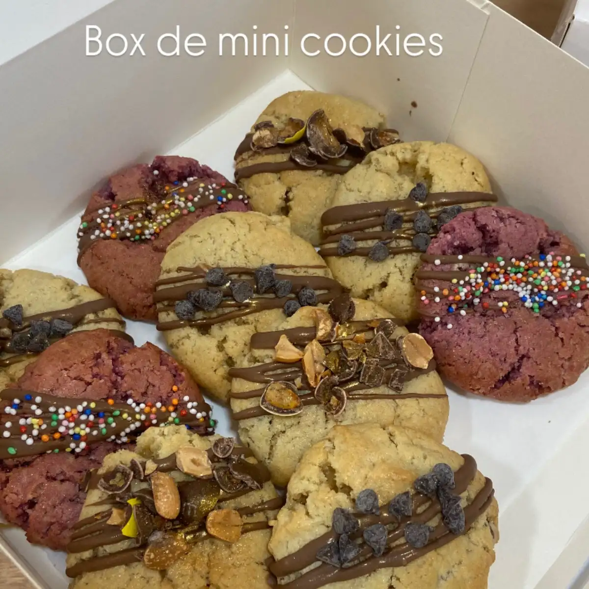 Box de minis cookies x10